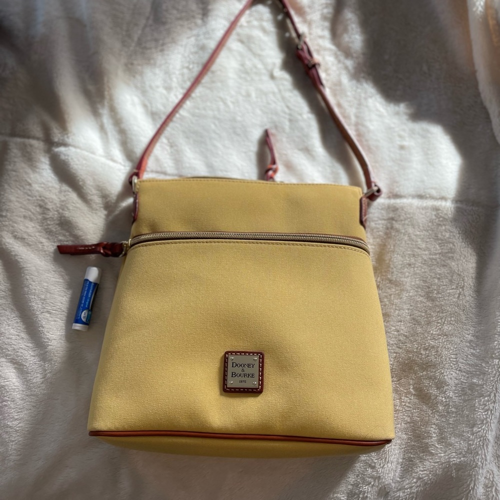 Dooney and Bourke yellow shoulder bag